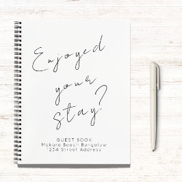 Libro de invitados minimalista