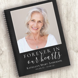 Libro de invitados minimalista en memoria de los f