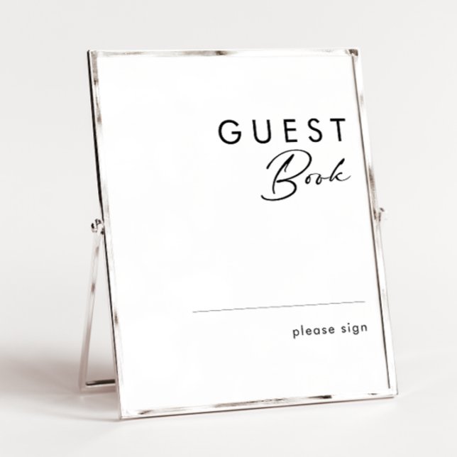 Libro de Invitados Minimalista Moderno Señal (Subido por el creador)