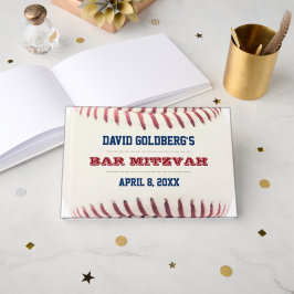 Libro de invitados Mitzvah Bar de béisbol