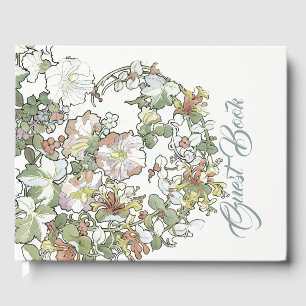 Libro de invitados Mucha Art Nouveau Honeysuckle F