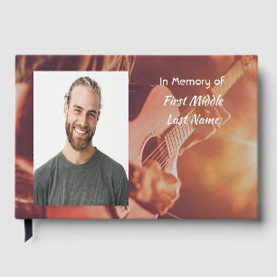 Libro de invitados Música Músico Guitarrista 