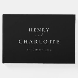 Libro de invitados negro