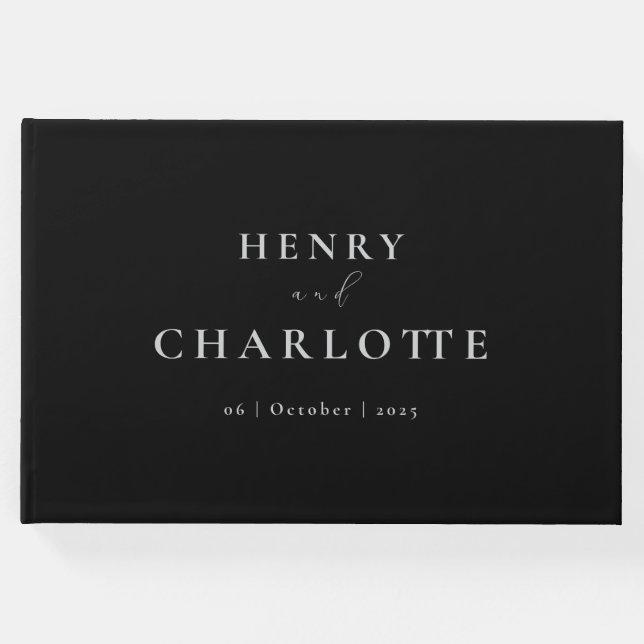 Libro de invitados negro (Anverso)