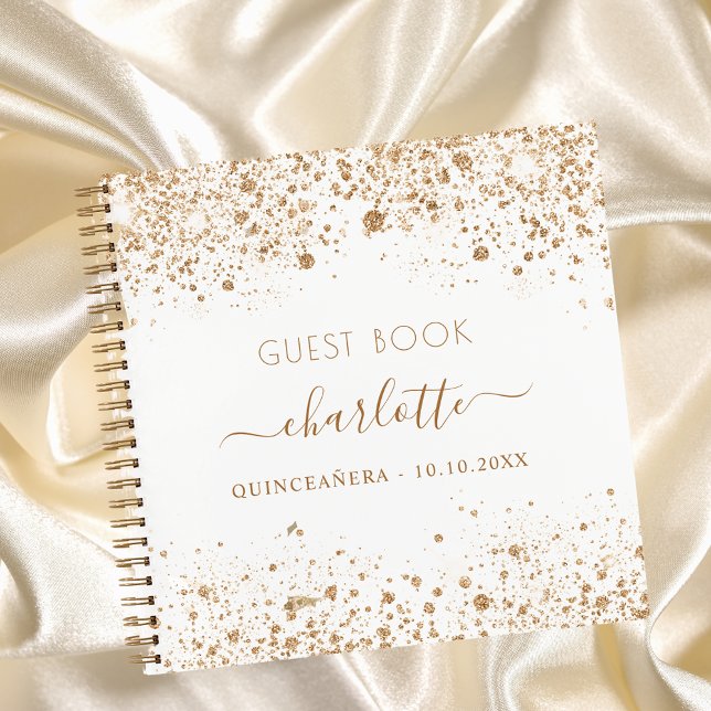 Libro de invitados Nombre del purpurina de oro bla (Subido por el creador)