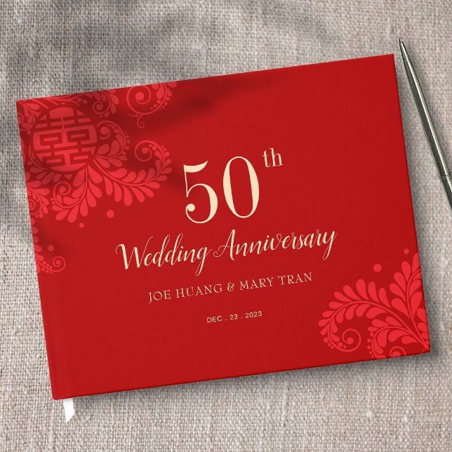 Libro de invitados para aniversario de bodas chino (Subido por el creador)