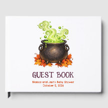 Libro de invitados para Baby is Brewing Halloween