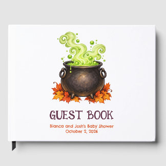 Libro de invitados para Baby is Brewing Halloween