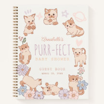 Libro de invitados para Baby Shower con sabor a ca