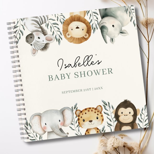 Libro de invitados para baby shower de animales de (Subido por el creador)