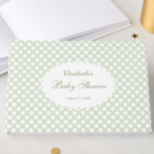 Libro de invitados para baby shower de lunares ver