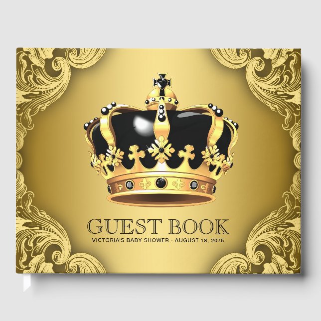 Libro de invitados para baby shower del Príncipe d (Anverso)