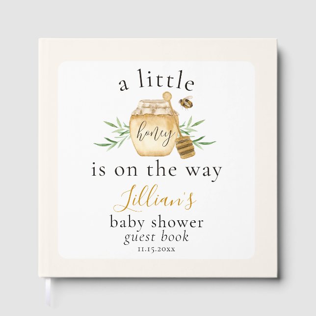 Libro de invitados para baby shower 'Un poco de mi (Anverso)