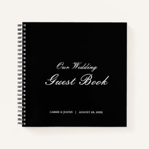 Libro de invitados para Bodas blancos y negros