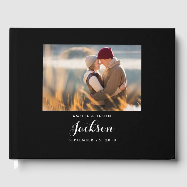 Libro de invitados para Bodas de fotografía, blanc (Anverso)