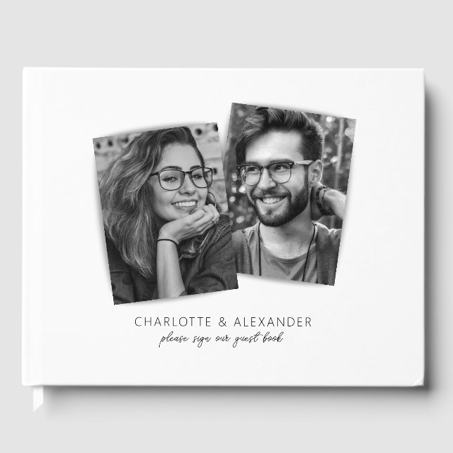 Libro de invitados para Bodas de fotografía de Mod (Anverso)