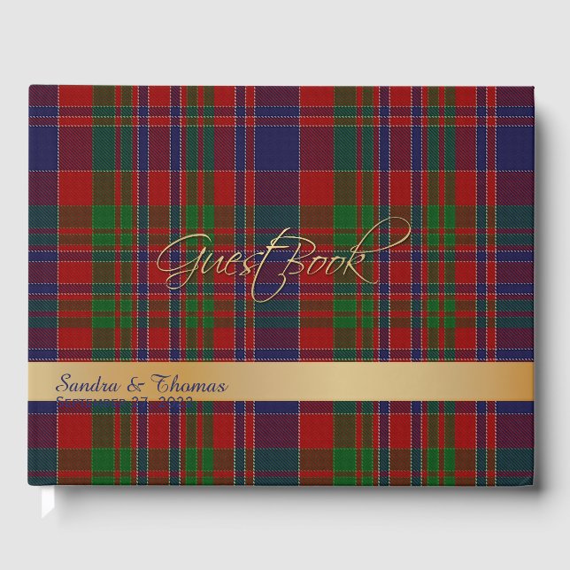 Libro de invitados para Bodas de MacDonald Clan (Anverso)