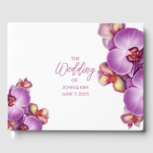 Libro de invitados para Bodas de orquídeas
