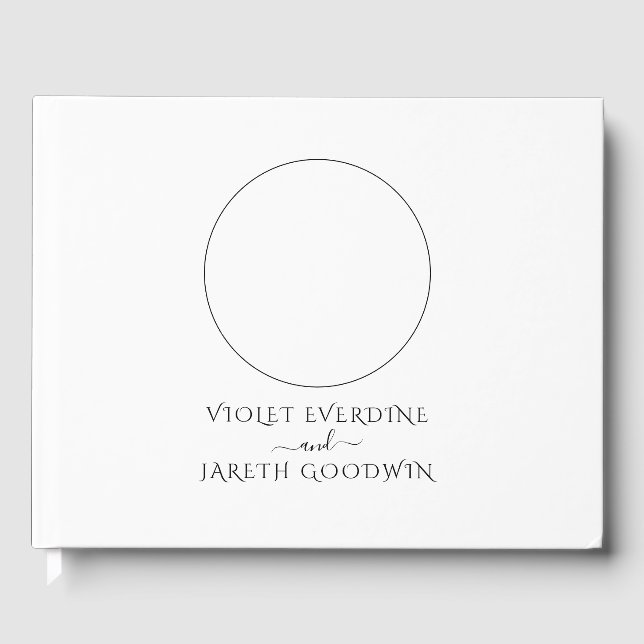 Libro de invitados para Bodas de Sun Moon Celestia (Anverso)