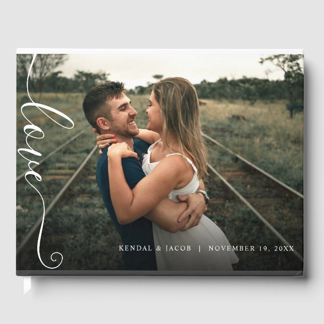 Libro de invitados para Bodas de varios Collages d (Anverso)