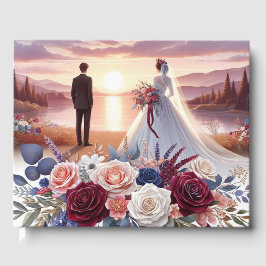 Libro de invitados para Bodas florales de Bride y 