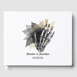 Libro de invitados para Bodas góticos florales de 