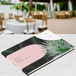 Libro de invitados para Bodas tropicales de monogr