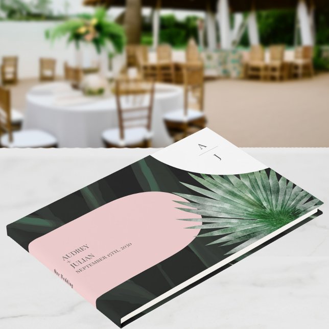Libro de invitados para Bodas tropicales de monogr (Subido por el creador)