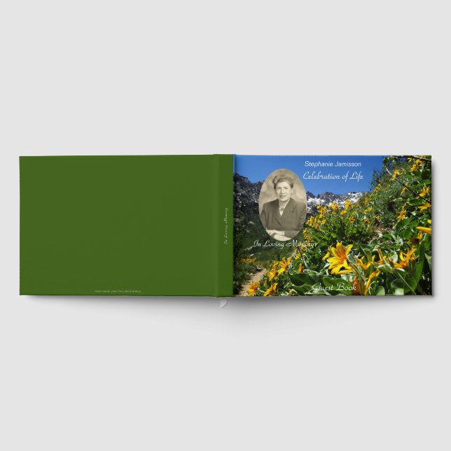 Libro de invitados para Celebración de la Vida con (Lleno)