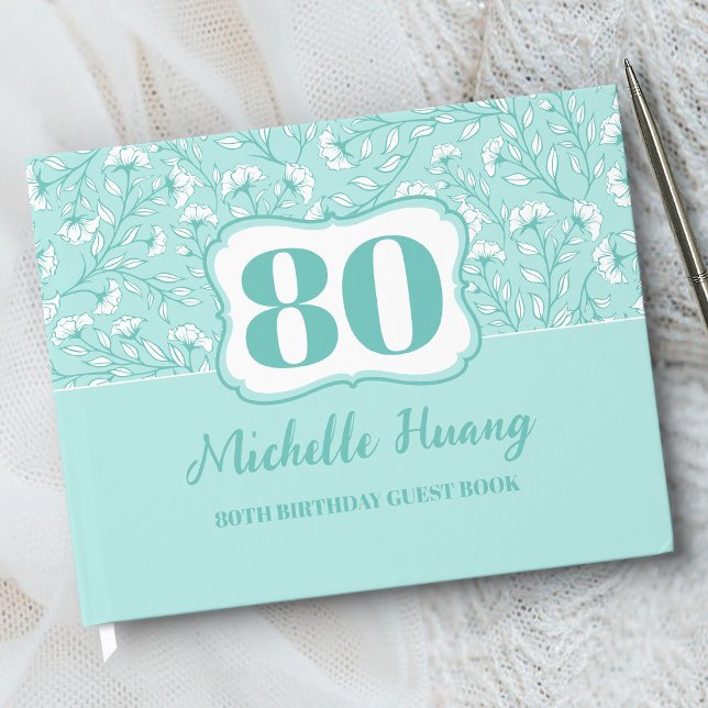 Libro de invitados para cumpleaños número 80 elega (Subido por el creador)