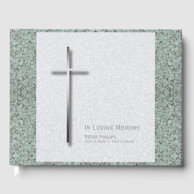 Libro de invitados para el funeral de la Cruz meta (Anverso)