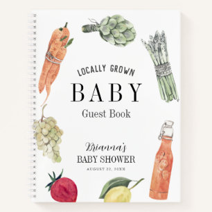 Libro de invitados para el mercado de bebés cultiv