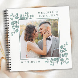 Libro de invitados para Eucalyptus Boda de fotogra