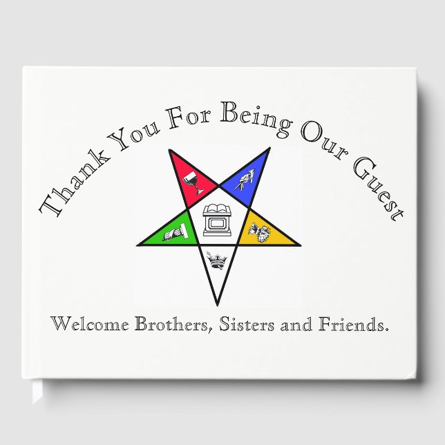 Libro de invitados para eventos de estrellas orien (Anverso)