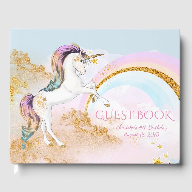 Libro de invitados para fiesta de cumpleaños de un (Anverso)