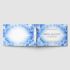 Libro de invitados para funeral de amanecer y atar
