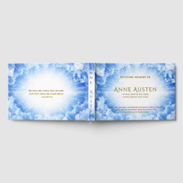Libro de invitados para funeral de amanecer y atar