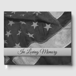 Libro de invitados para funerales de Bandera Ameri