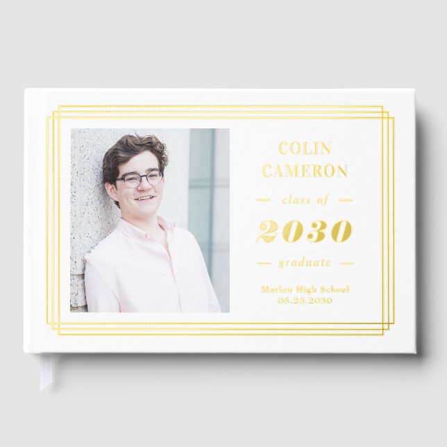 Libro de invitados para graduación de fotos de Rel (Anverso)