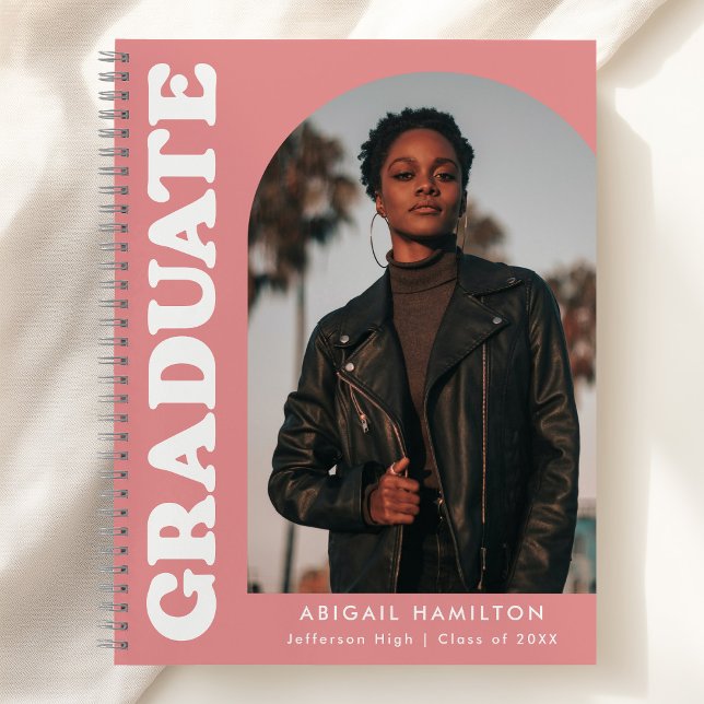 Libro de invitados para graduación de fotos rosada (Subido por el creador)