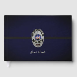 Libro de invitados para jubilación de policía