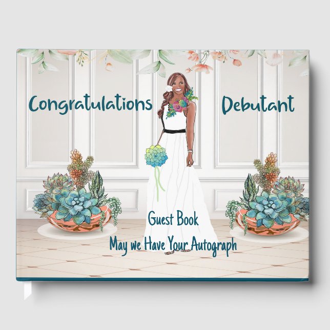 Libro de invitados para la celebración de Black De (Anverso)