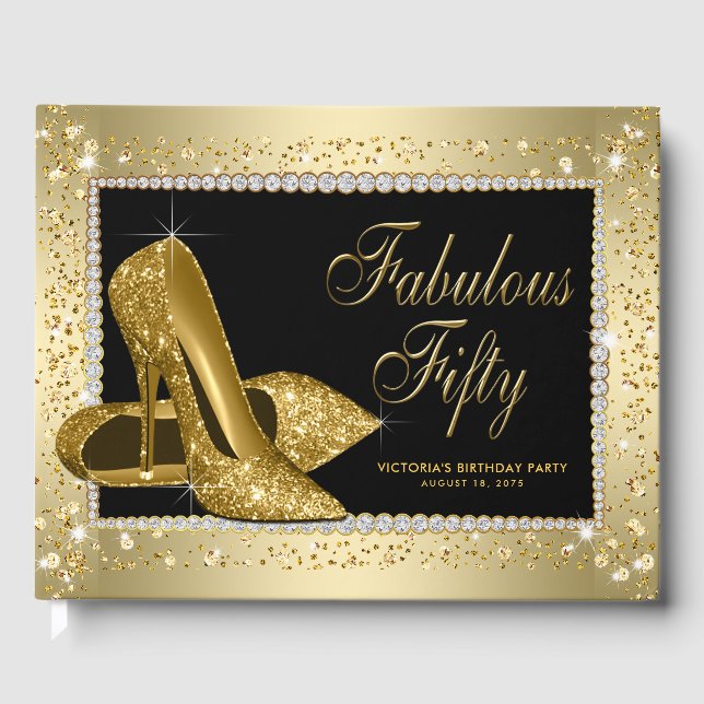 Libro de invitados para la fiesta del 50 cumpleaño (Anverso)