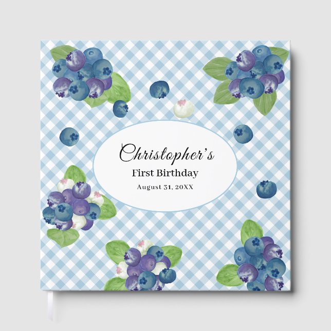 Libro de invitados para primer cumpleaños de aránd (Anverso)