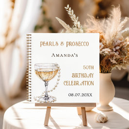 Libro de invitados perla prosecco