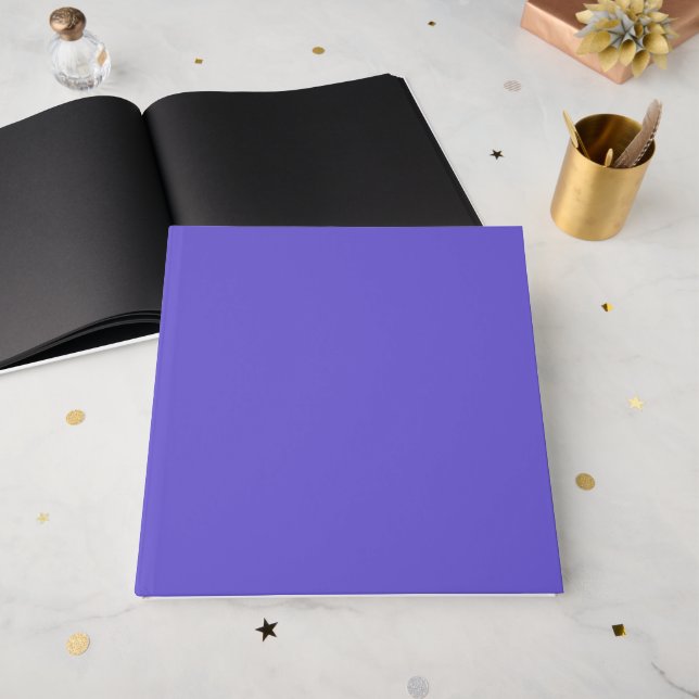 Libro de Invitados Personalizado Azul Pizarra (Anverso Abierto)