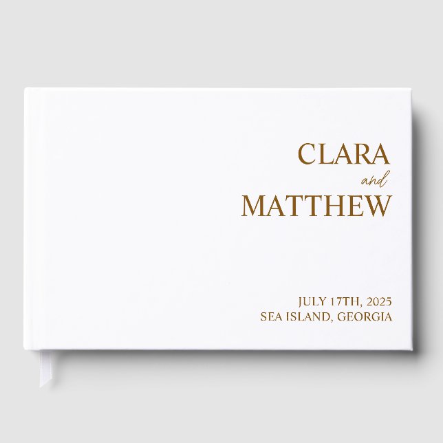 Libro de Invitados Personalizado Boda de Recepción (Anverso)