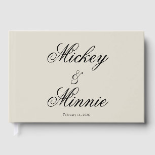 Libro de Invitados Personalizado con Texto y Foto 
