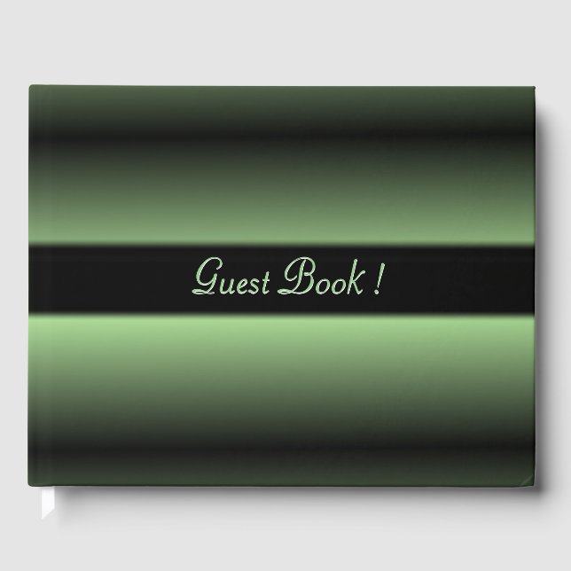 Libro de invitados personalizado de Apple Green Sh (Anverso)