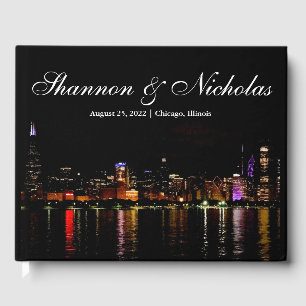 Libro de invitados personalizado de Chicago Skylin